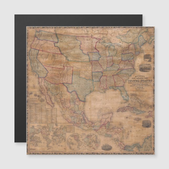 Antique Old Map Inspired (13) (Front/Back)