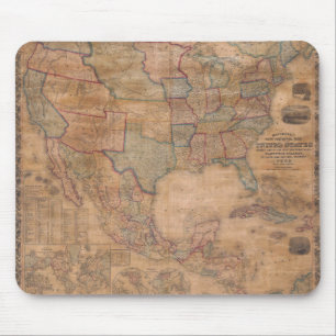 Antique Old Map Inspired (13) Mouse Mat