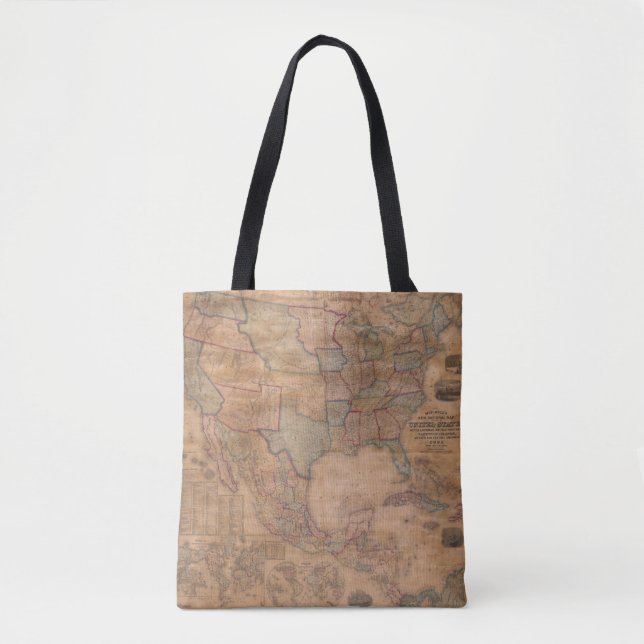 Antique Old Map Inspired (13) Tote Bag (Front)
