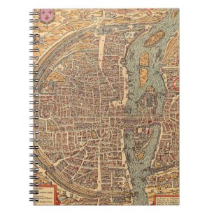 Antique Old Map Inspired (14) Notebook