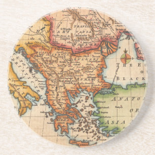 Antique Old Map Inspired (2) Coaster