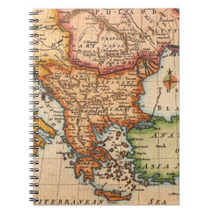 Antique Old Map Inspired (2) Notebook