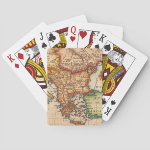 Antique Old Map Inspired (2) Playing Cards