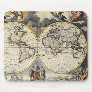 Antique Old Map Inspired (4) Mouse Mat