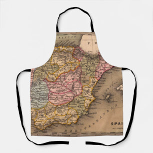 Antique Old Map Inspired (5) Apron