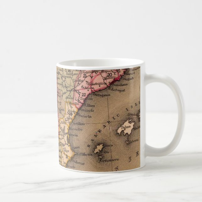 Antique Old Map Inspired (5) Coffee Mug (Right)