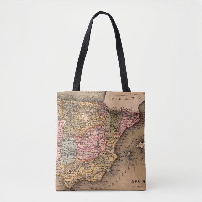 Antique Old Map Inspired (5) Tote Bag (Front)