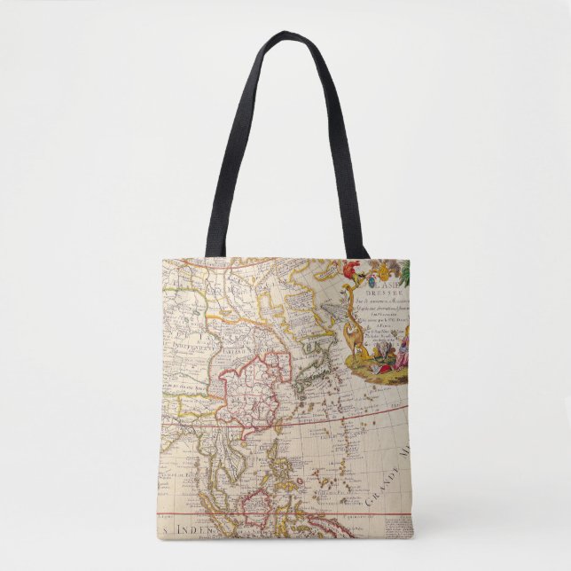 Antique Old Map Inspired (6) Tote Bag (Front)
