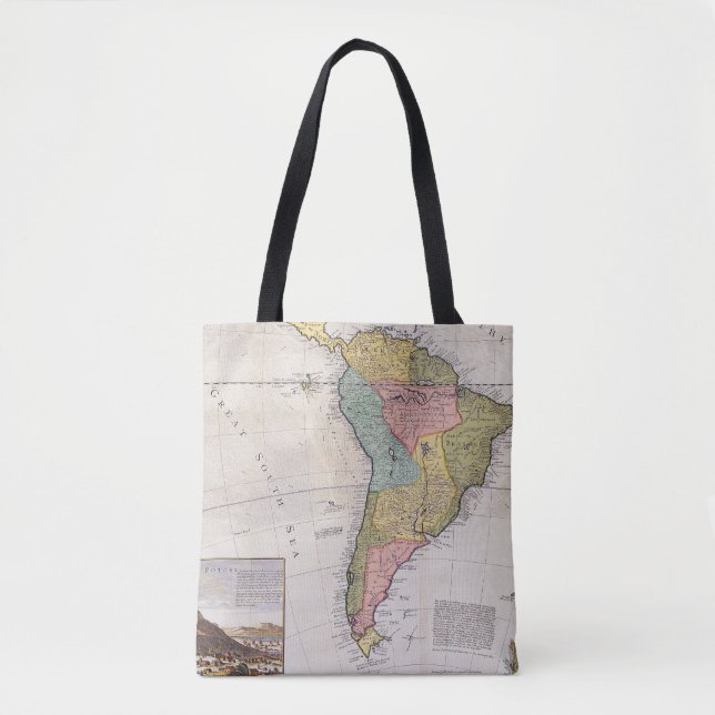 Antique Old Map Inspired (8) Tote Bag (Front)