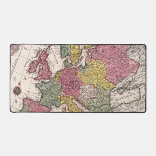 Antique Old Map Inspired (9) Desk Mat