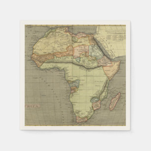 Antique Old Map Inspired Napkin
