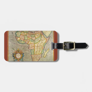 Antique Old World Gerardus Mercator Map of Africa Luggage Tag