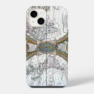 Antique Old World Map by Claude Auguste Berey iPhone 14 Case