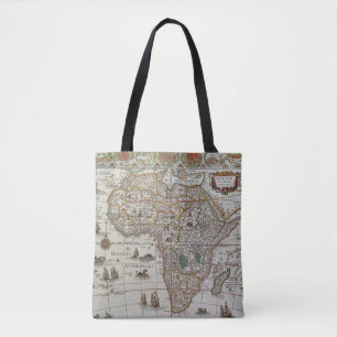 Antique Old World Map of Africa by Blaeu, c.1635 Tote Bag