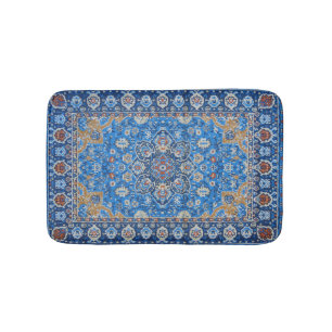 Antique Oriental Blue Turkish Persian Carpet Rug