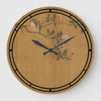 Antique Oriental Chinese Bird And Flowers Print