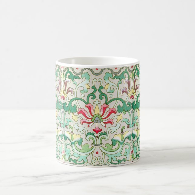 Antique oriental floral pattern william morris coffee mug (Center)