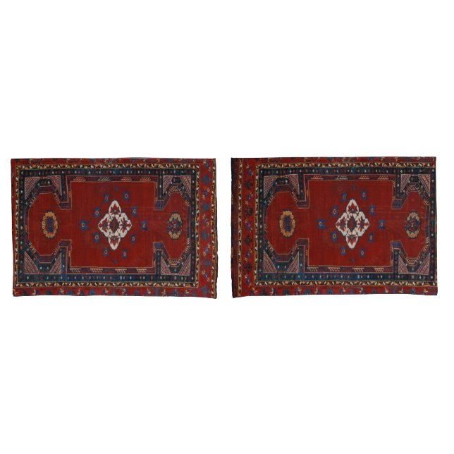 Antique Oriental Persian Turkish Carpet Pillowcase (Front-Set)