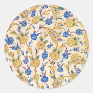 Antique Oriental Sultan Design Classic Round Sticker