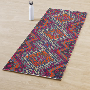 Antique Oriental Traditional Armenian Pattern Rug Yoga Mat