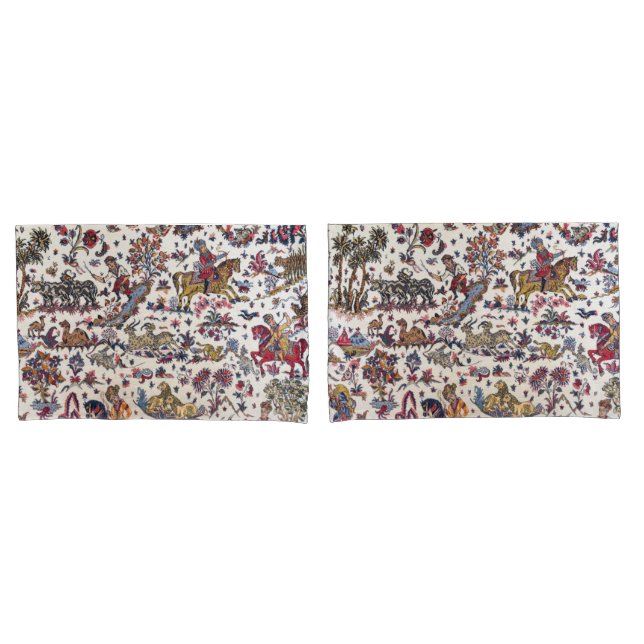 Antique Oriental Turkish Kilim Rug Pillowcase (Front-Set)