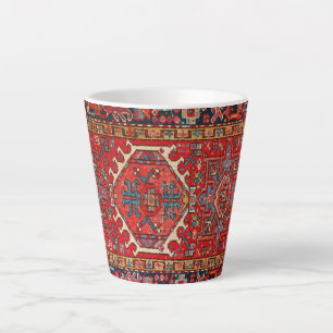 Antique Oriental Turkish Persian Carpet  Latte Mug