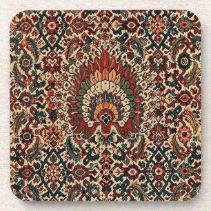 Antique Oriental Turkish Persian Carpet Rug Coaster