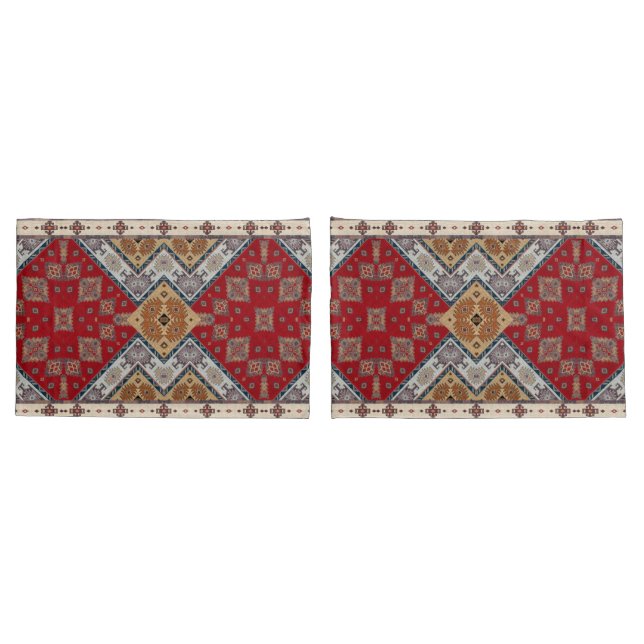 Antique Oriental Turkish Persian Carpet Rug Pillowcase (Back-Set)