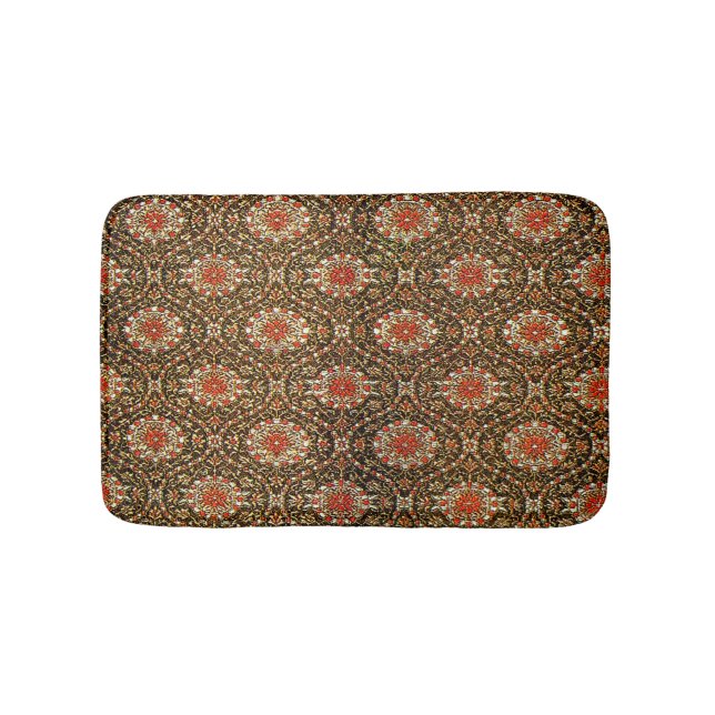 Antique Oriental Turkish Persian Pattern Bath Mat (Front)