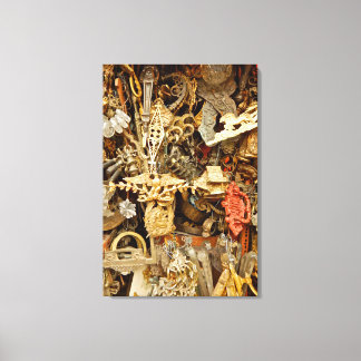 Antique ornaments canvas print