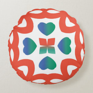 Antique ornate tiles talavera mexico. Fashionable  Round Cushion