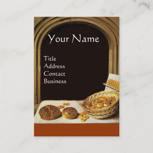 ANTIQUE OVEN  BAKER ,BAKERY BREAD SHOP BUSINESS CARD (Front)