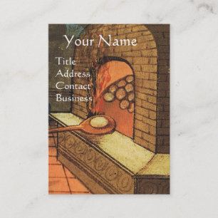 ANTIQUE OVEN  BAKER ,BAKERY BREAD SHOP BUSINESS CARD