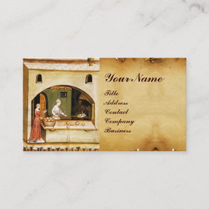 ANTIQUE OVEN BAKER ,BAKERY BREAD SHOP BUSINESS CARD
