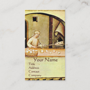 ANTIQUE OVEN  BAKER ,BAKERY BREAD SHOP BUSINESS CARD
