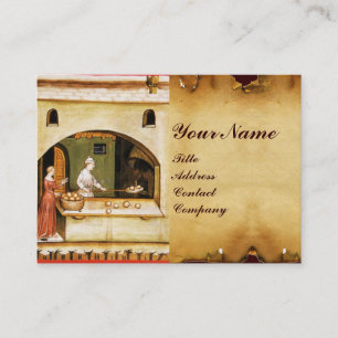 ANTIQUE OVEN  BAKER ,BAKERY BREAD SHOP BUSINESS CARD