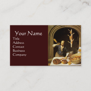 ANTIQUE OVEN  BAKER ,BAKERY BREAD SHOP BUSINESS CARD