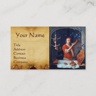 ANTIQUE OVEN  BAKER ,BAKERY BREAD SHOP BUSINESS CARD