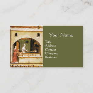 ANTIQUE OVEN  BAKER ,BAKERY BREAD SHOP BUSINESS CARD