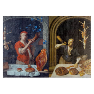 ANTIQUE OVEN BAKER ,BAKERY BREAD SHOP CUTTING BOARD