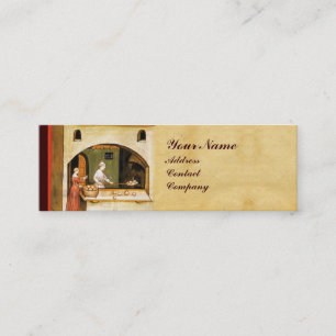 ANTIQUE OVEN  BAKER ,BAKERY BREAD SHOP MINI BUSINESS CARD