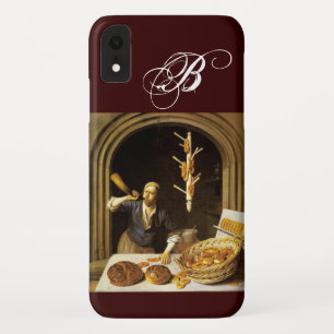 ANTIQUE OVEN  BAKER ,BAKERY BREAD SHOP MONOGRAM iPhone XR CASE