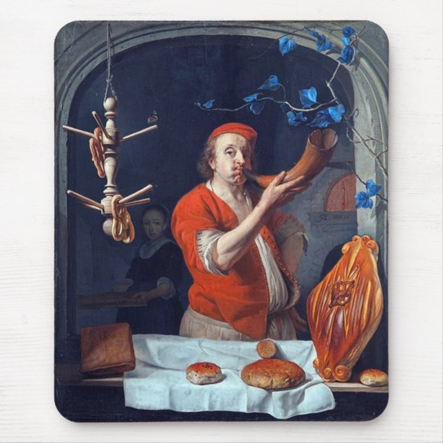 ANTIQUE OVEN  BAKER ,BAKERY BREAD SHOP MOUSE MAT (Front)