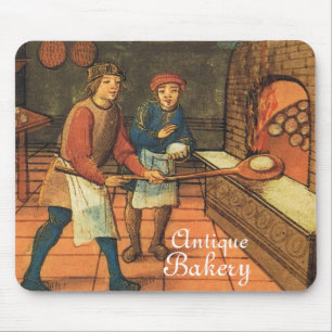 ANTIQUE OVEN BAKER ,BAKERY BREAD SHOP MOUSE MAT