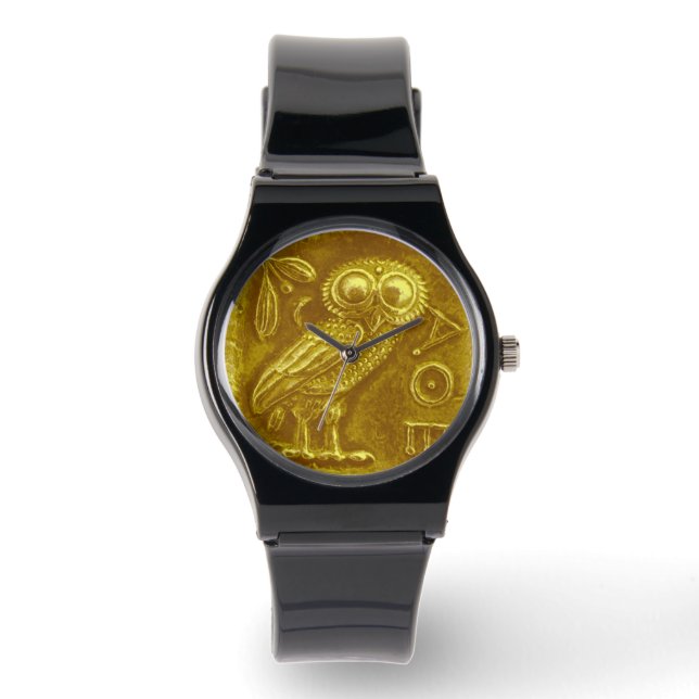 ANTIQUE OWL Gold Yellow Watch (Front)