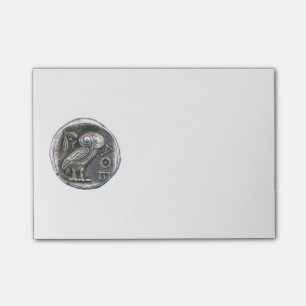 ANTIQUE OWL silver Post-it Notes