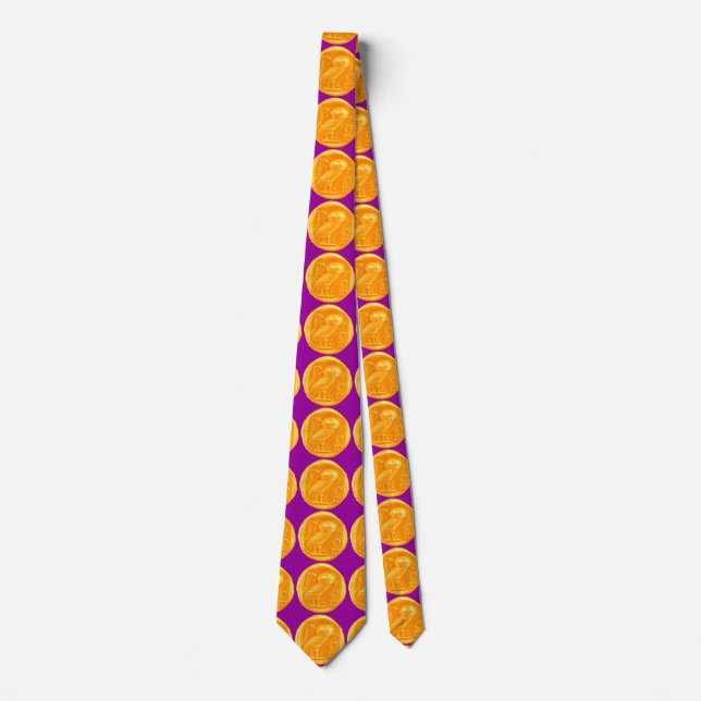 ANTIQUE OWL TIE (Front)