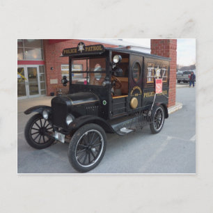 Antique Paddy Wagon Postcard