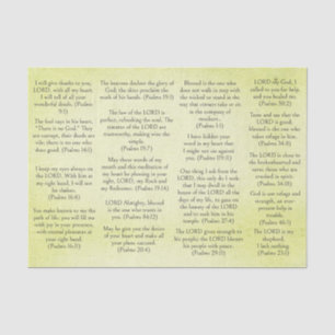 Antique Paper Bible Psalm Verses for Journals 