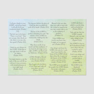 Antique Paper Bible Psalm Verses for Journals